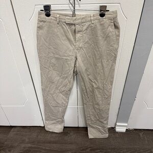 Boglioli Cream Flat Front Pants
